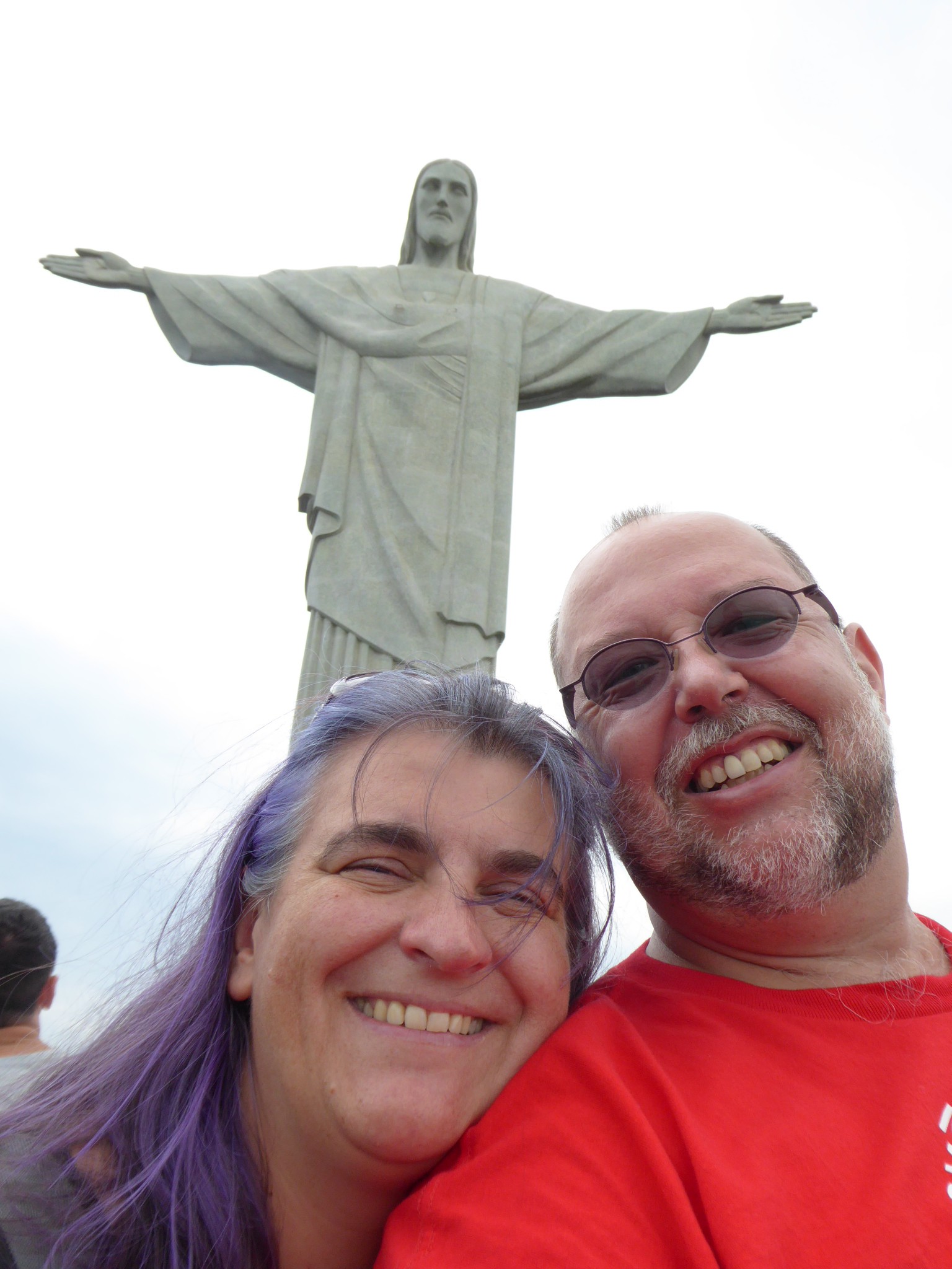 Was für ein Gefühl, wir beide vor der Christus Statue