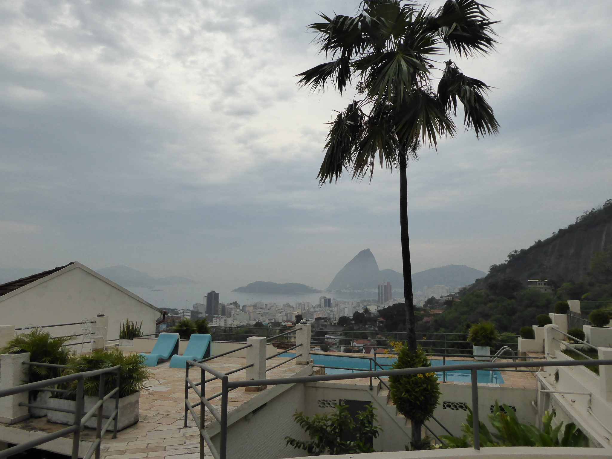 Aussicht vom Frühstückstisch im Rio Panoramic über Rio bis zum Zuckerhut